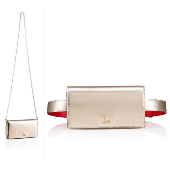 Christian Louboutin Handbags - Christian Louboutin Boudouir Chain Gold Belt Bag